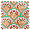 Deco Sea Shells, Strawberry - Roman Blind